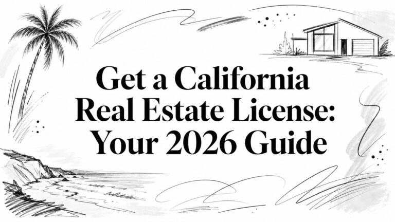 Get a California Real Estate License: Your 2026 Guide