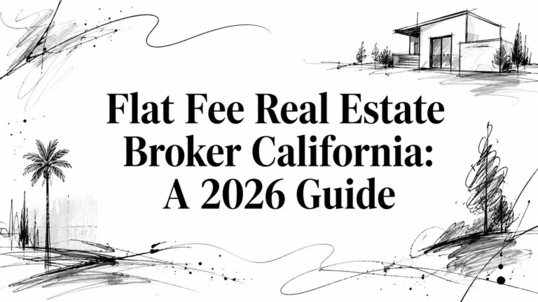Flat Fee Real Estate Broker California: A 2026 Guide