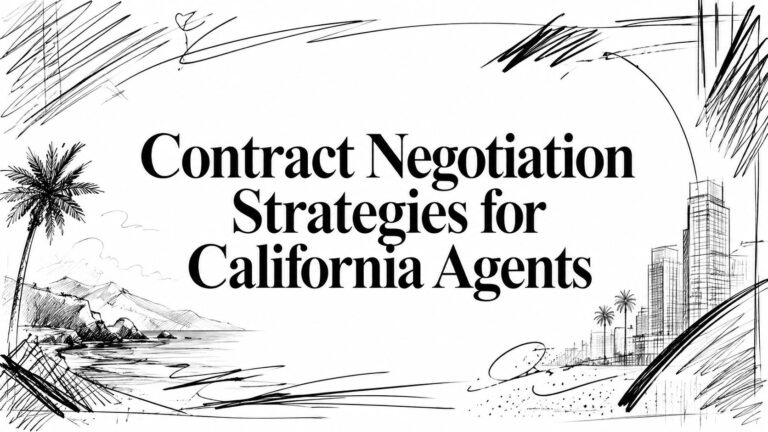 Contract Negotiation Strategies for California Agents
