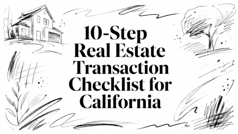 10-Step Real Estate Transaction Checklist for California