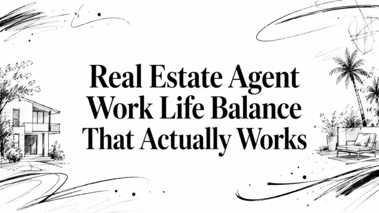 Real Estate Agent Work Life Balance That Actually Works