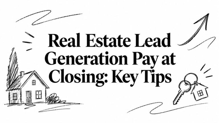 Real Estate Lead Generation Pay at Closing: Key Tips