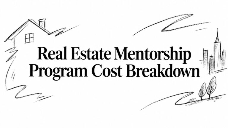 Real Estate Mentorship Program Cost Breakdown