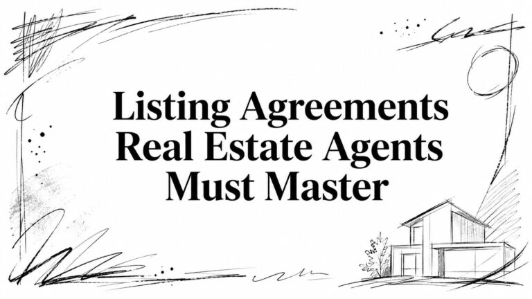 Listing Agreements Real Estate Agents Must Master