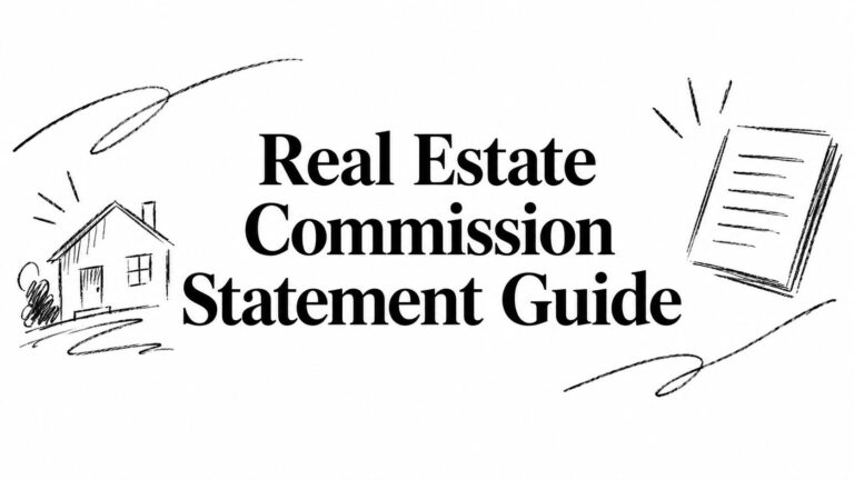 Real Estate Commission Statement Guide