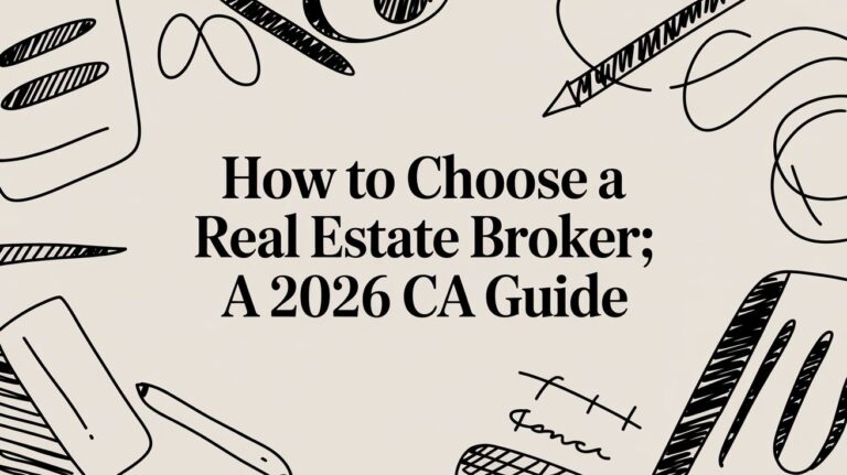 How to Choose a Real Estate Broker: A 2026 CA Guide
