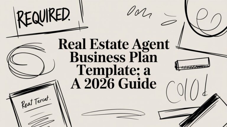Real Estate Agent Business Plan Template: A 2026 Guide