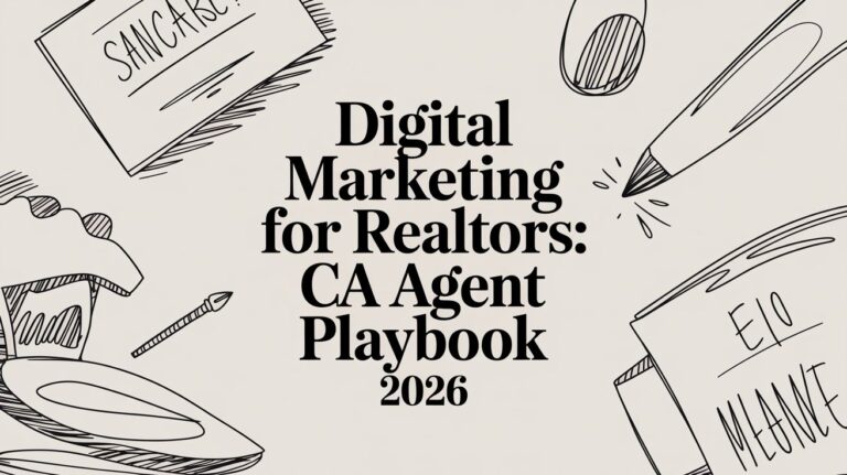 Digital Marketing for Realtors: CA Agent Playbook 2026