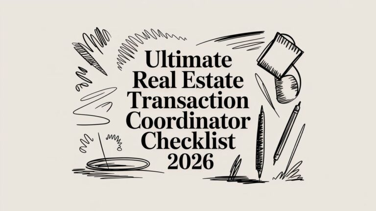 Ultimate Real Estate Transaction Coordinator Checklist 2026