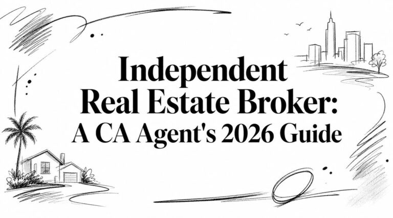 Independent Real Estate Broker: A CA Agent’s 2026 Guide