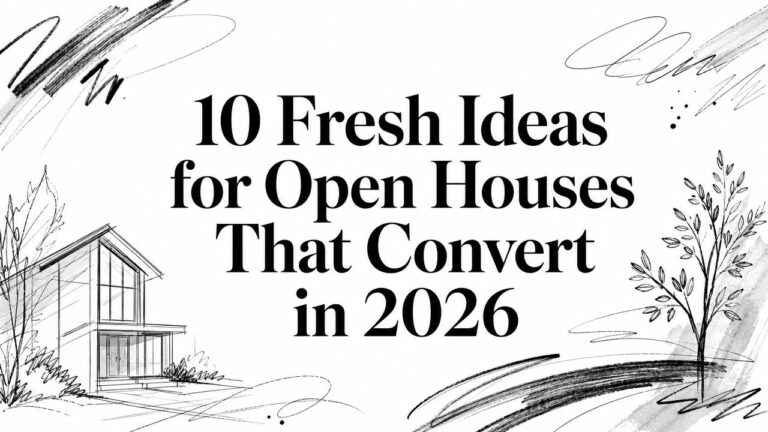 10 Fresh Ideas for Open Houses That Convert in 2026