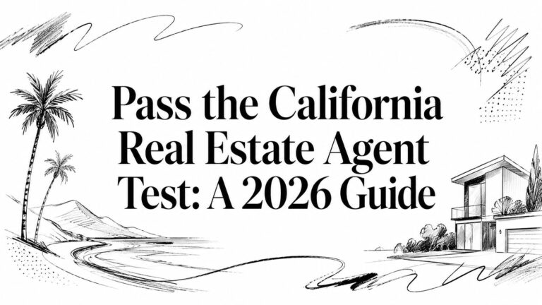 Pass the California Real Estate Agent Test: A 2026 Guide