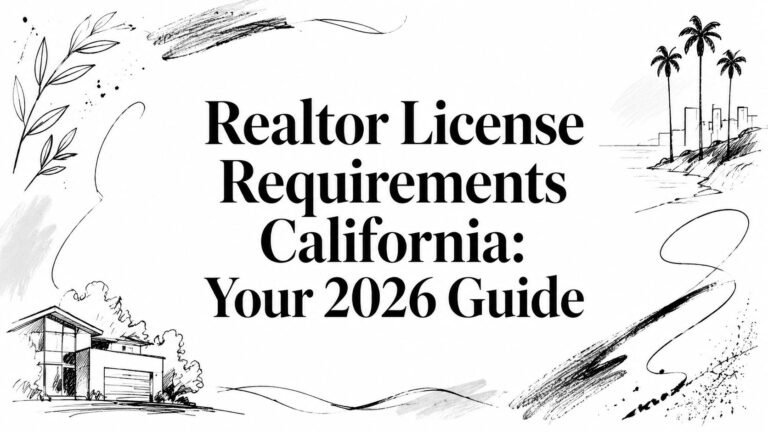 Realtor License Requirements California: Your 2026 Guide