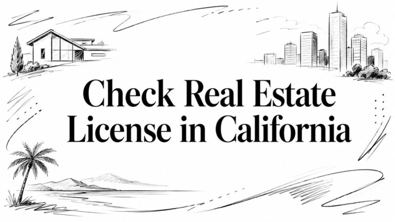 Check Real Estate License in California