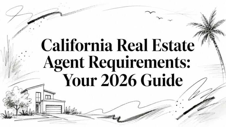 California Real Estate Agent Requirements: Your 2026 Guide